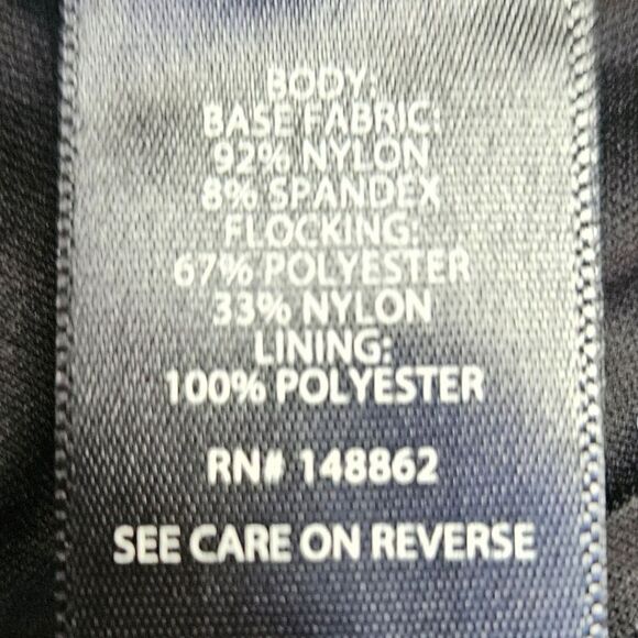 TORRID Flocked Black Mesh Square Kneck Puff Sleeve Phesant  Top. 2X - Picture 11 of 16